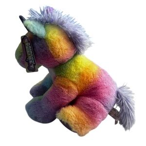 Fiesta Rainbow Sherbet Unicorn Plush Toy – 10.5” Stuffed Animal Pre-owned